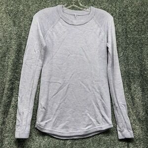 Lululemon Womens Size 4? Purple Long Sleeve Hello Aloe Pullover Sweater